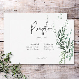 Cartão De Informações Delicar Folhagem Moderna das Florestas Tropicais