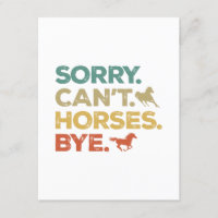 Desculpe Não Cavalos Tchau