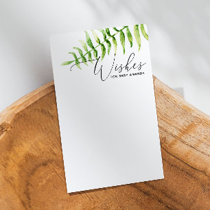 Cartão De Informações Desejo um bebê. Aconselhamento de água verde