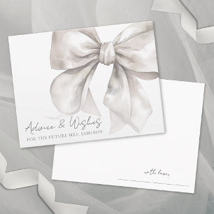 Cartão De Informações Desejos do Conselhos do Chá de panela do arco