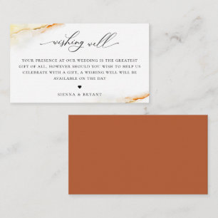 Cartão De Informações Deserto da Boêmia Aquarela Casamento Deserto da Bo