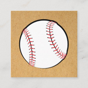 Cartão De Informações Design de Ilustração de Basebol de Arte Esportiv