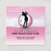 Design de Monograma de Golfer de Mulheres Elegante