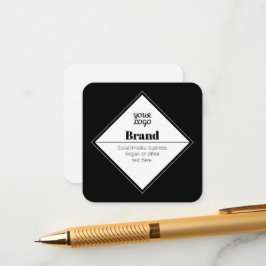 Cartão De Informações Design de texto moderno editável & Seu logotipo