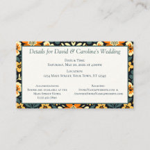 Design Floral Moderno em Azul Turquesa e Laranja
