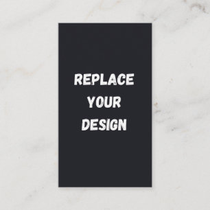 Cartão De Informações Design simples preto personalizado Adicionar foto