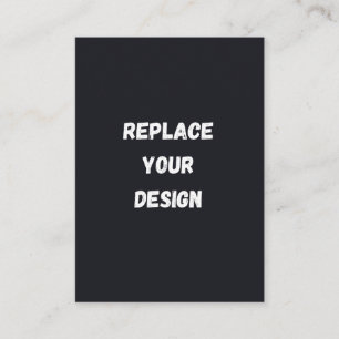 Cartão De Informações Design simples preto personalizado Adicionar foto 