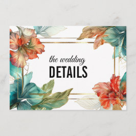 Cartão De Informações DETAILS Hibiscus Serenade Paraíso