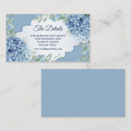 Cartão De Informações Detalhe de Casamento de Moldura de Folhas Verdes F