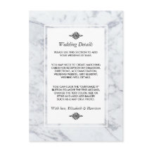 Detalhe de Casamento de Vintage Marble