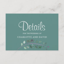 Detalhe de Casamento de Watecolor Moderno Wisteria