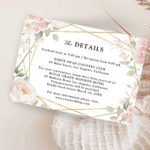 Detalhe de Casamento Elegante Floral Rosa Bege Dou