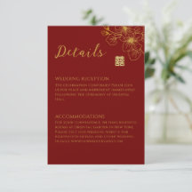 Detalhe do casamento chinês de cereja floral
