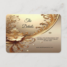 Detalhe Floral Dourado Ornamentado