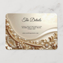Detalhe Floral Ornate Dourado Elegante