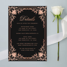 Detalhes Casamento de Script Elegante de Vintage R