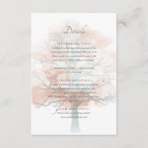 Cartão De Informações Detalhes da árvore Mistura