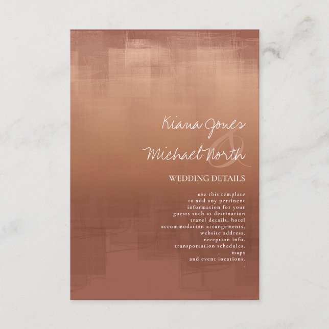 Cartão De Informações Detalhes da Clay das Reflexões de Aquarela ID774 (Frente)