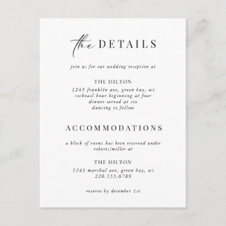 Cartão De Informações Detalhes da Decisão de Arte Dourada Formatada Pret