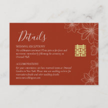 Detalhes da decoração floral chinesa moderna boho 