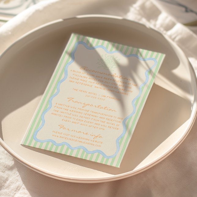 Cartão De Informações Detalhes da diversão de Casamento Imporal Pintado (Criador carregado)