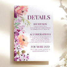 Detalhes da Flor Floral Violenta Magenta Watercolo