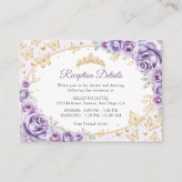 Detalhes da Recepção de Quinceanera Roxo Lilás Dou