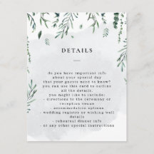 Detalhes de Casamento Aquarela Folhas Caindo 