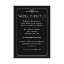 Detalhes de Casamento Arqueado em Onyx Preto Art D