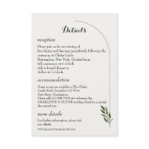 Detalhes de Casamento Botânico com Arco Minimalist