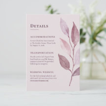 Detalhes de Casamento Botânico Rosa Moderno