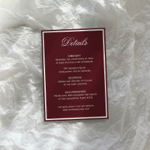 Detalhes de Casamento Burgundy Quiet Luxury