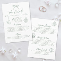Detalhes de Casamento Caprichosos Desenhados à Mão