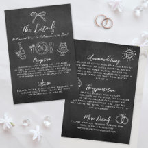 Detalhes de Casamento Caprichosos em Quadro Negro 