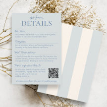 Detalhes de Casamento Chic Dusty Blue Listras Old