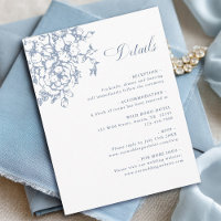 Detalhes de Casamento Clássico Jardim Bloom Azul E