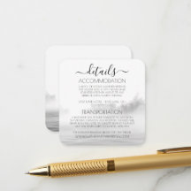 Detalhes de Casamento com Caligrafia de Nevoeiro n