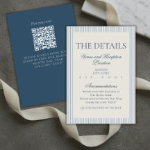 Detalhes de Casamento com Listra Azul e Letra Old 