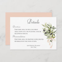 Detalhes de Casamento de Buquês de Ramo Oleícola