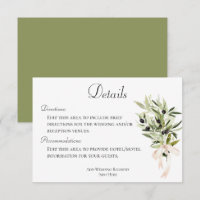 Detalhes de Casamento de Buquês de Ramo Oleícola