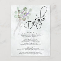 Detalhes de Casamento de Buquês Eucalyptus e Lavan