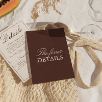 Detalhes de Casamento de Chocolate Marrom Antigo D