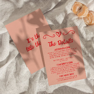 Cartão De Informações Detalhes De Casamento De Desenho De Mão Colorida R