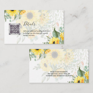 Cartão De Informações Detalhes de Casamento de Hotel RSVP RSVP de Código