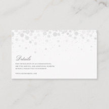 Detalhes de Casamento do Script Elegante Snowflake