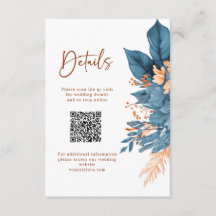 Detalhes de Casamento Elegantes com Florais em Azu