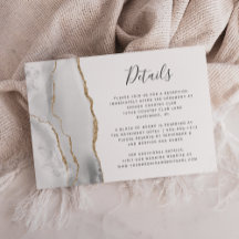 Detalhes de Casamento em Cinza Moderno Branco e Ou