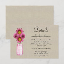 Detalhes de Casamento em Jarra de Mason com Flores