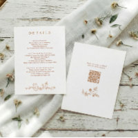 Detalhes de Casamento em Terracota Floral Vintage