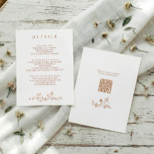 Detalhes de Casamento em Terracota Floral Vintage 